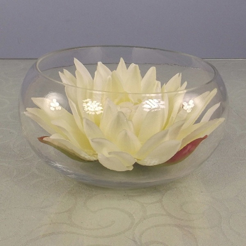 COMPLETE ARTIFICIAL FLOWER ARRANGEMENTS GLASS VASES FISH BOWLS